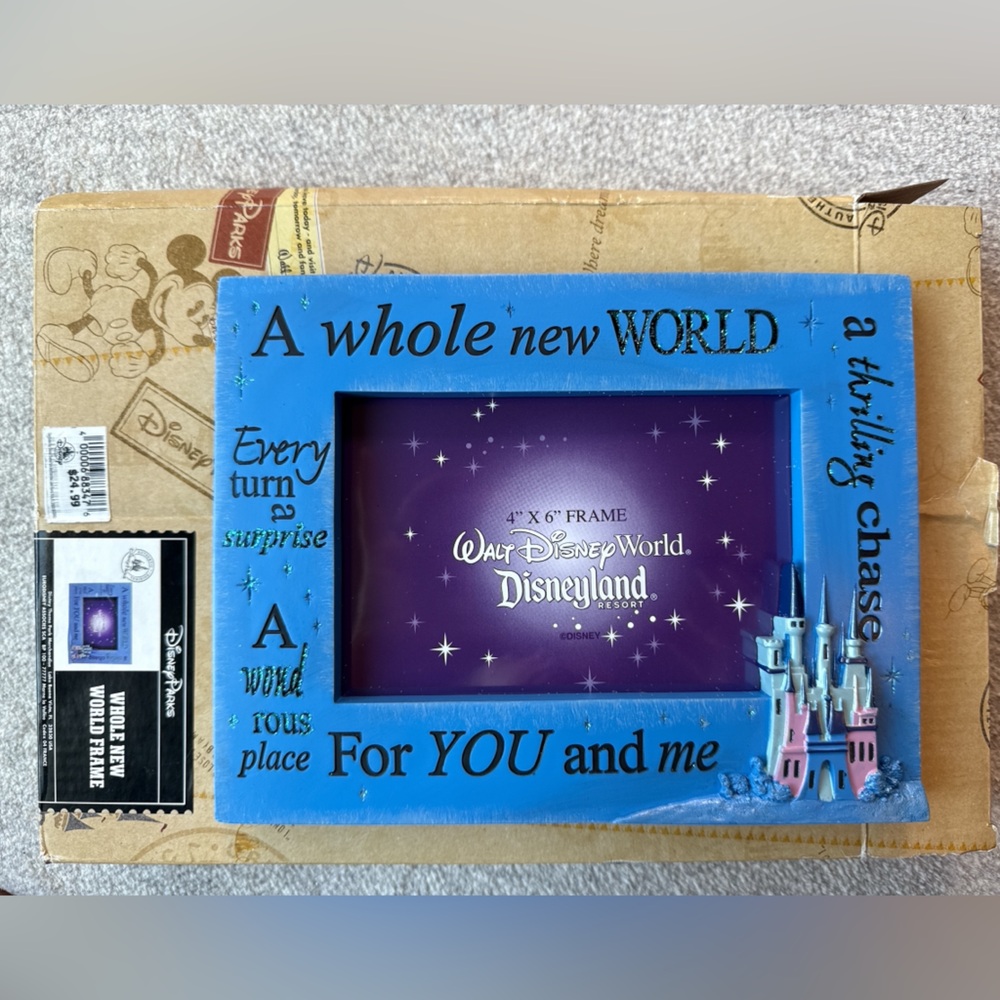 Disney Blue and Pink Picture Frame - NWT